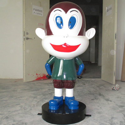 深圳校園玻璃鋼生肖猴雕塑 方圳廠家的專業(yè)制作與角鋼應用